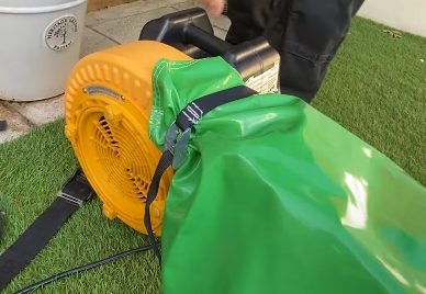 Étape 3 : Raccorder le souffleur pour le gonflage
